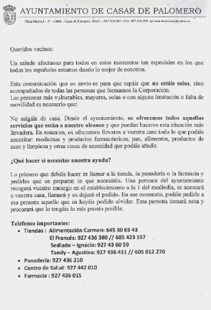 Imagen COMUNICADO VECINOS