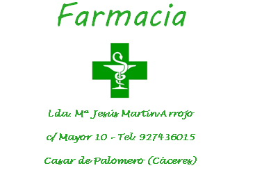 Imagen Farmacia Mª Jesús Martín Arrojo