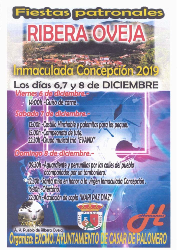 Imagen FIESTAS PATRONALES DE RIBERA OVEJA 2019