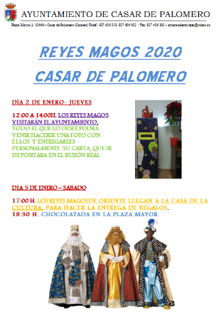 Imagen REYES MAGOS CASAR DE PALOMERO